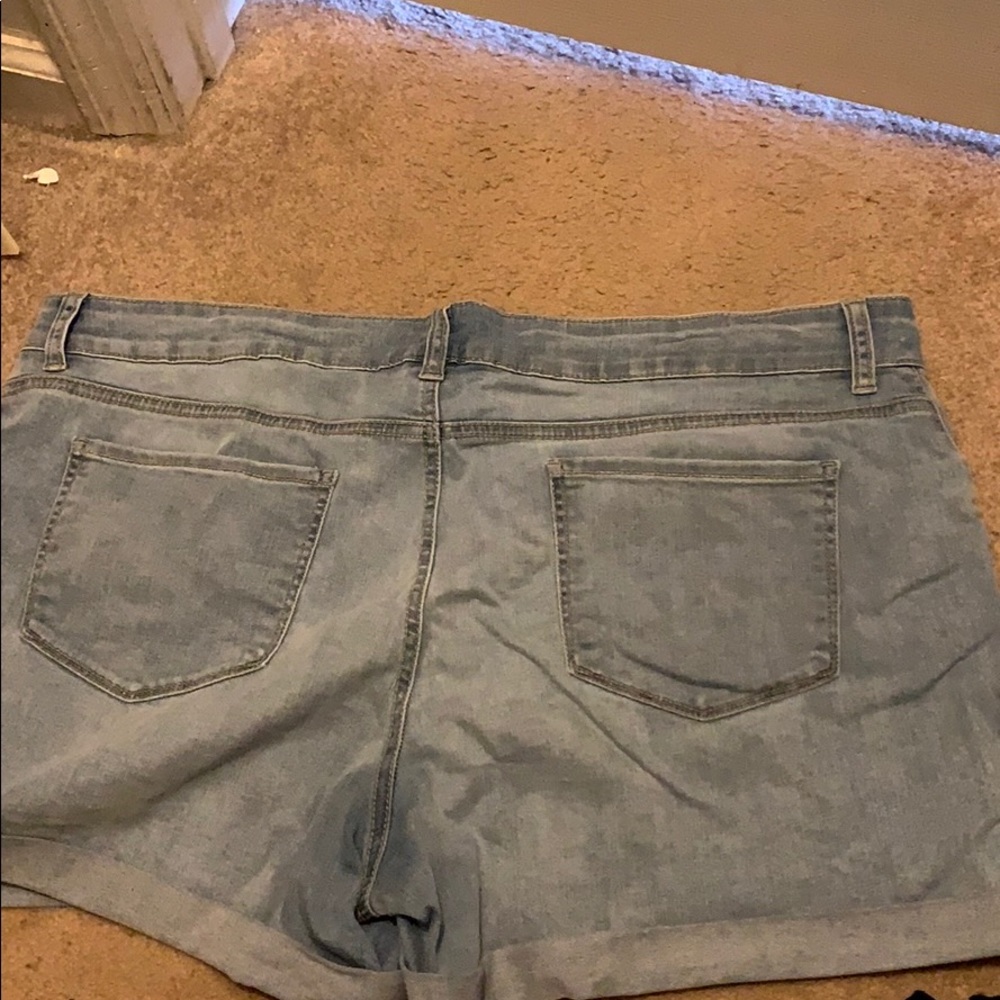Blue jean shorts